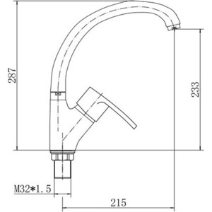 Смеситель для кухни Fashun хром (A4165-2)