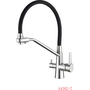 Смеситель для кухни Fashun черный (A4382-7)