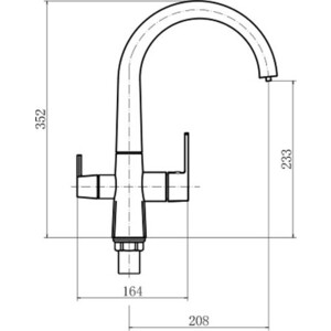 Смеситель для кухни Fashun бежевый (A4353-20)