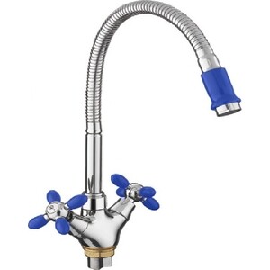 Смеситель для кухни Fashun синий/хром (A43127-11)