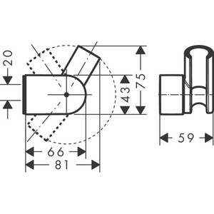 Держатель для душа Hansgrohe Porter Vario хром (28328000)