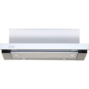 Вытяжка встраиваемая Elikor Интегра GLASS 60П-400-В2Л белый/стекло белое