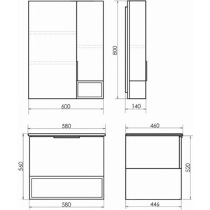 Мебель для ванной Comforty Франкфурт 60 дуб шоколадный