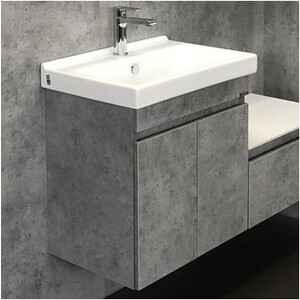 Тумба с раковиной Comforty Осло 60 бетон светлый (00-00000835)