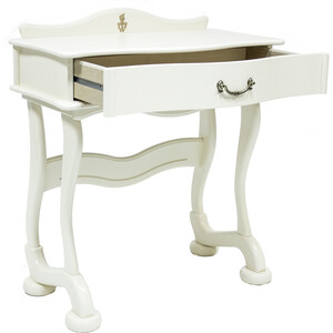 Стол туалетный Мебелик Джульетта с ящиком, молочный дуб (П0001850)