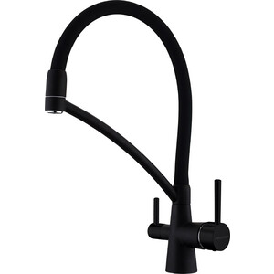 Смеситель для кухни Paulmark Sigen с подключением фильтра, антрацит (Si213111-401TB)