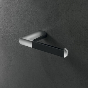 Держатель для туалетной бумаги Inda Mito черный матовый/хром (A2025ANC)