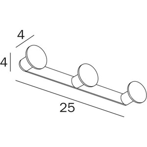 Крючок Inda One черный матовый (AV120CNE)
