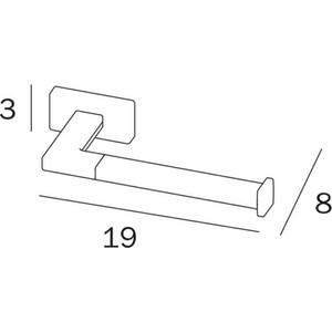 Держатель для туалетной бумаги Inda Lea черный матовый (A1825ANE)