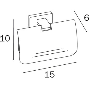 Держатель туалетной бумаги Inda Lea с крышкой, хром (A18260CR)