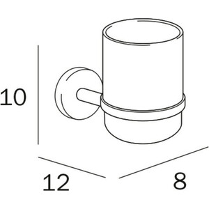 Стакан для ванной Inda Forum хром (A36100CR21)
