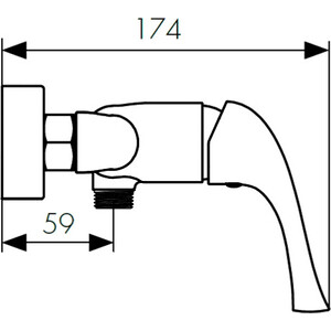 Смеситель для душа Kaiser Comba (48077)