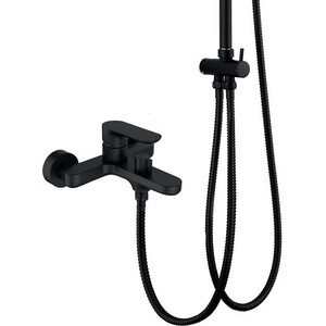 Душевая система Agger Breeze с изливом, черная (A0293544)