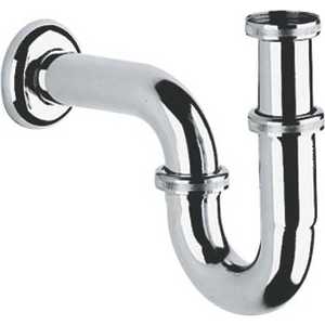 Сифон для раковины Grohe D32 с накидной гайкой 1 1/4, цельнометаллический, хром (28947000)