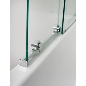 Шторка для ванны Cezares Stream VFS-11 90х150 прозрачная, хром (STREAM-VFS-11-90/150-C-Cr)