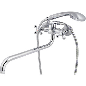 Смеситель для ванны Kaiser Carlson Lux с душевой лейкой, хром (11056)