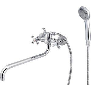 Смеситель для ванны Kaiser Carlson Lux с душевой лейкой, хром (11056)