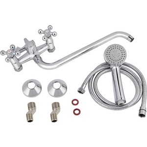 Смеситель для ванны Kaiser Carlson Lux с душевой лейкой, хром (11056)