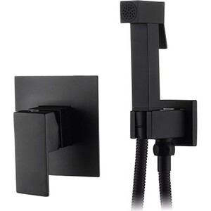 Смеситель для душа Kaiser Sonat встраиваемый, с гигиенической лейкой, черный матовый (34377-2)