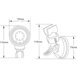 Держатель для душа Orange на присоске (OVH05)