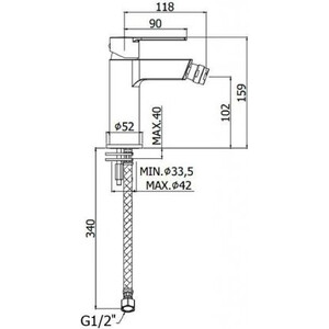 Смеситель для биде Paffoni Ringo хром (8020913071289)