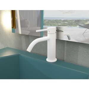 Смеситель для раковины Paffoni Light белый матовый (8020913561896)