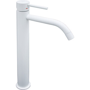 Смеситель для раковины Paffoni Light высокий, белый матовый (8020913572038)