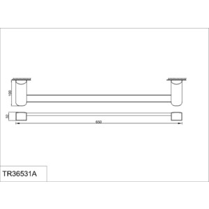 Полотенцедержатель Rush Thira 60 (TR36531A)