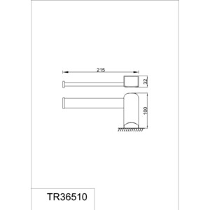 Полотенцедержатель Rush Thira кольцо (TR36510)