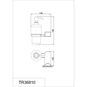 Дозатор жидкого мыла Rush Thira (TR36810)
