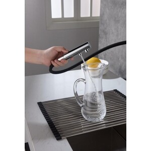 Смеситель для кухни Timo Saona с подключением к фильтру и выдвижным изливом, хром (2356/00FL)