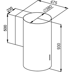 Вытяжка MAUNFELD Lee Wall 39 золотой