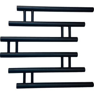 Полотенцесушитель водяной Indigo Zip 60x60 черный (FZW60-60BR)