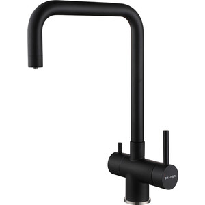 Смеситель для кухни Paulmark Wetter с подключением фильтра, антрацит (We213030-401)