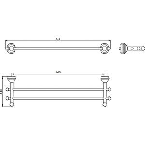 Полотенцедержатель Sapho Astor хром (1325-11)