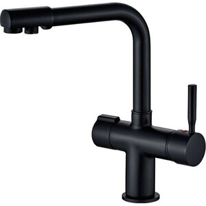 Смеситель для кухни Haiba HB088-7 с подключением фильтра, черный (HB70088-7)