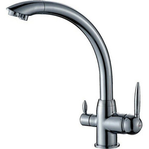 Смеситель для кухни Haiba HB845 с подключением фильтра, хром (HB76845)