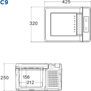 Автохолодильник Alpicool C9 (12/24)