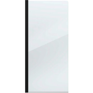 Шторка для ванны Bravat Alfa 70х150 профиль матовый черный, стекла прозрачные (BG070.1501BM)