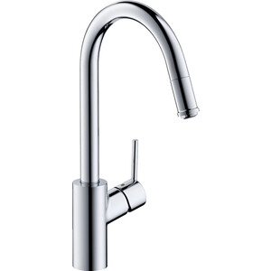 Смеситель для кухни Hansgrohe Talis с выдвижным изливом, хром глянцевый (73864000)