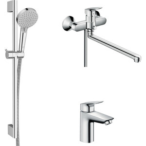 Комплект смесителей Hansgrohe Logis универсальный (71402000, 71107000, 26275000)