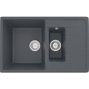 Кухонная мойка Ulgran U-205 антрацит (U-205-343)