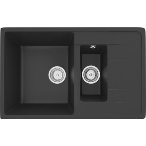Кухонная мойка Ulgran U-205 ультра-черный (U-205-344)