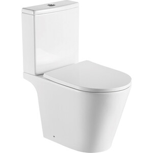 Унитаз-компакт безободковый Aquatek Бетта с сиденьем микролифт (AQ1363B-00)