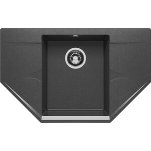 Кухонная мойка Polygran Riff 800 №16 черный (679078)