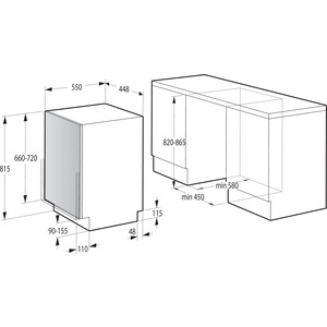 Встраиваемая посудомоечная машина Gorenje GV520E10S