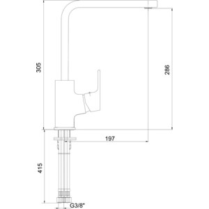 Смеситель для кухни E.C.A. Tiera хром/белый (104818123EX)
