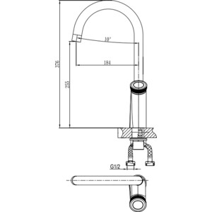 Смеситель для кухни D&K Bayern.Alfeld хром (DA1482401)