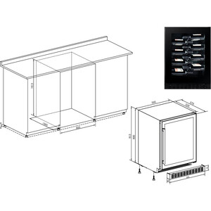 Холодильник винный Temptech CPROX60SRB