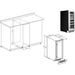 Холодильник винный Temptech STX30DS
